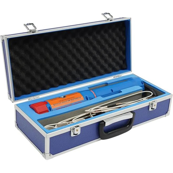Chauffage par induction, chauffage sans flamme, ensemble doutils polyvalent, couleur bleue, prise européenne