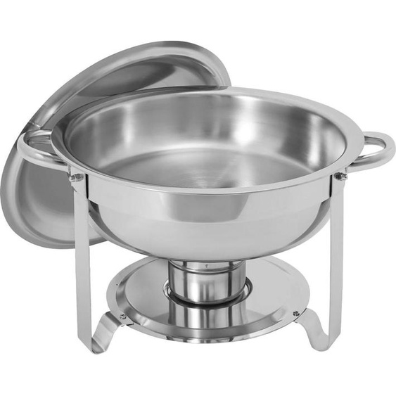 Chauffe-buffet Chafing-Dish, 4,5 L inox, vert, chauffé à lalcool, pour self-service, fêtes & mariages