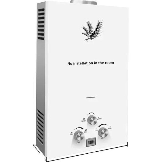 Chauffe-eau, acier inoxydable, design chauffe-eau instantané, 20KW 10L blanc