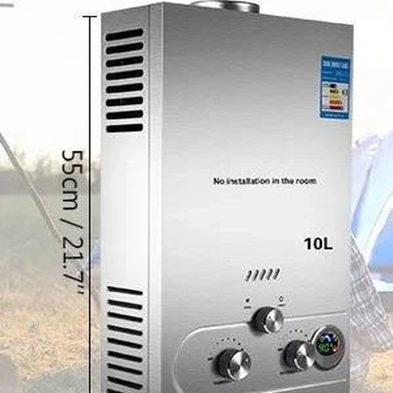 Chauffe-eau, acier inoxydable, design montage mural, 10 L 20KW, 10 L 20KW