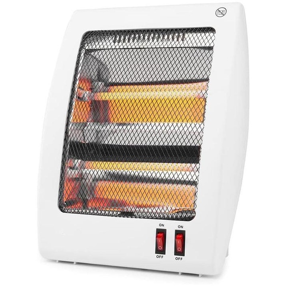 Chauffe-eau électrique avec 2 éléments chauffants en quartz, protection contre le basculement, puissance 400-800 W