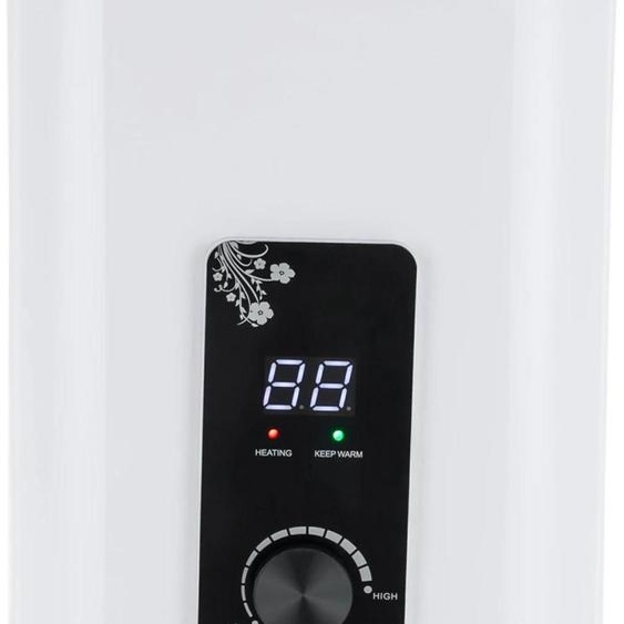 Chauffe-eau électrique - SY-8 - Capacité 8 l - 1500 W - 220–240 V - Affichage numérique de la température - Tube chauffant en acier inoxydable 316 - IPX4 - Blanc
