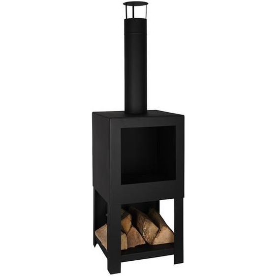 Chauffe-terrasse Range Bois Chaleur Et Rangement Intégré - Esschert Design Bv