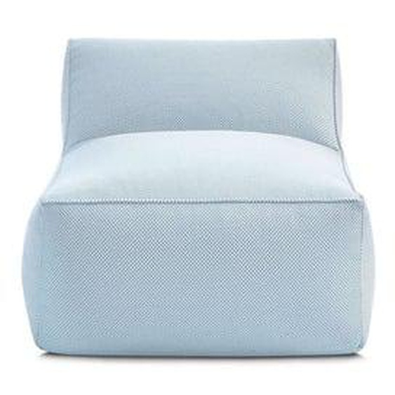 Chauffeuse 1 place sans accoudoir pour canapé de jardin modulable RIVIERA tissu chiné