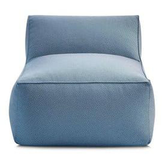 Chauffeuse 1 place sans accoudoir pour canapé de jardin modulable RIVIERA tissu chiné