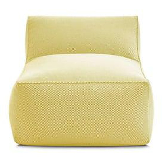Chauffeuse 1 place sans accoudoir pour canapé de jardin modulable RIVIERA tissu chiné