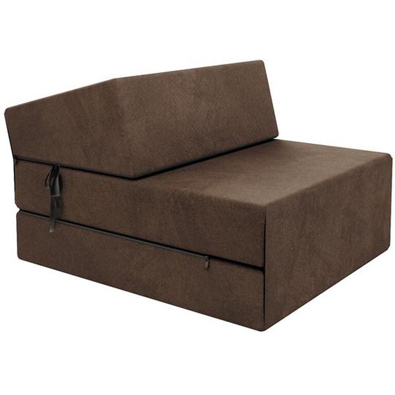 Chauffeuse convertible moderne FDM Brun 14 cm x 71 cm x 204 cm - Fabrication Européenne
