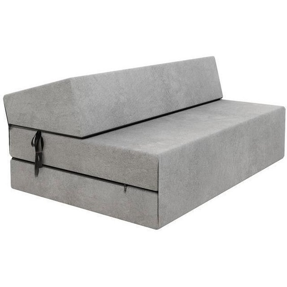 Chauffeuse convertible moderne - FDM - Gris 14 cm x 121 cm x 204 cm - Fabrication Européenne