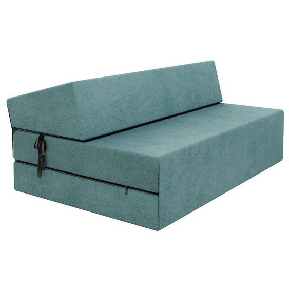 Chauffeuse convertible moderne - FDM - Turquoise 14 cm x 121 cm x 204 cm - Fabrication Européenne