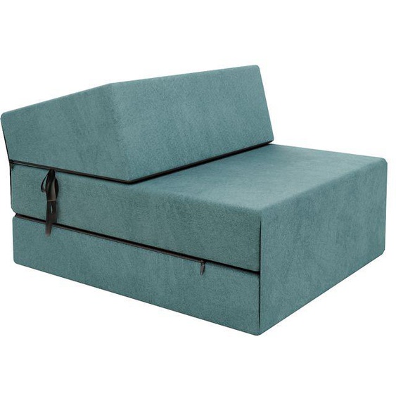 Chauffeuse convertible moderne - FDM - Turquoise 14 cm x 71 cm x 204 cm - Fabrication Européenne