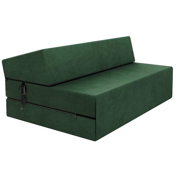 Chauffeuse convertible moderne - FDM - Vert foncé 14 cm x 121 cm x 204 cm - Fabrication Européenne