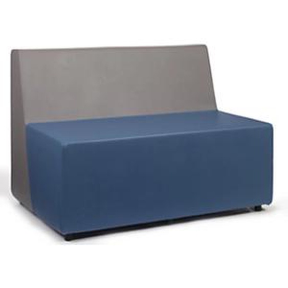 Chauffeuse daccueil FLYN, Module 2 places PVC Bleu/Gris