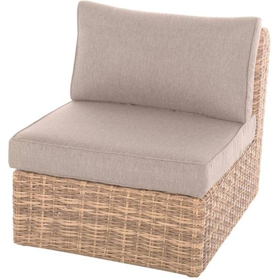Chauffeuse de jardin MOORÉA Savana Aluminium traité époxy, Résine tressée synthétique, Polyester Hespéride