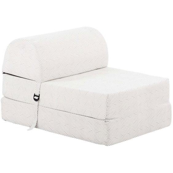 Chauffeuse en coton Chevron Gris