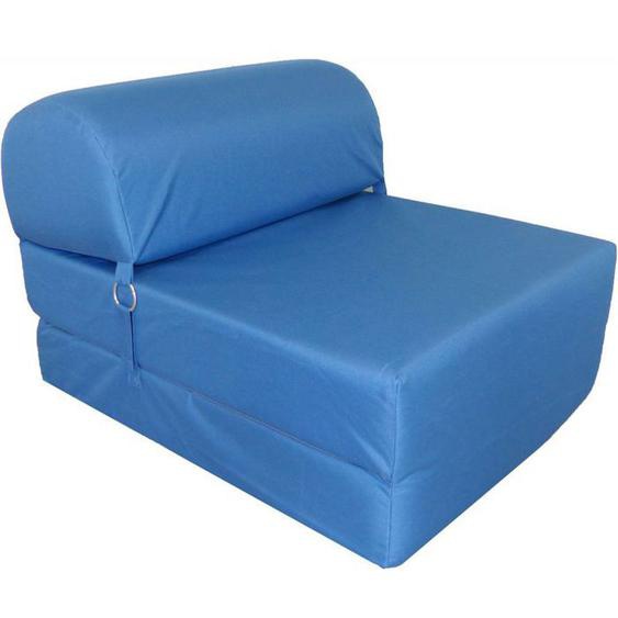 Chauffeuse en tissu enduit Seattle Bleu
