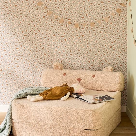 Chauffeuse enfant en sherpa Ourson camel