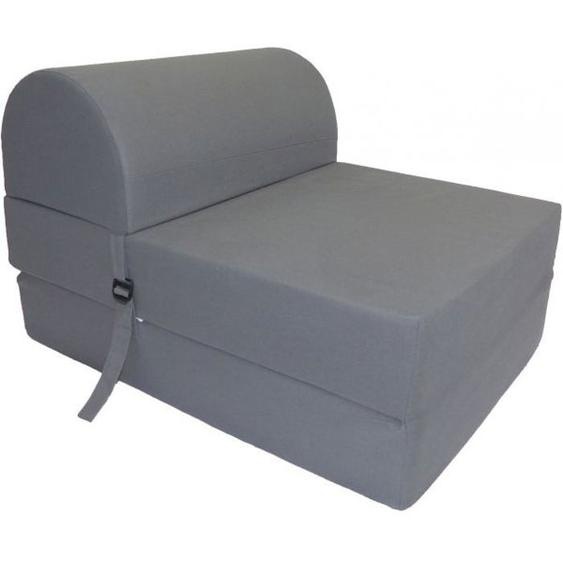 Chauffeuse unie en coton Gris