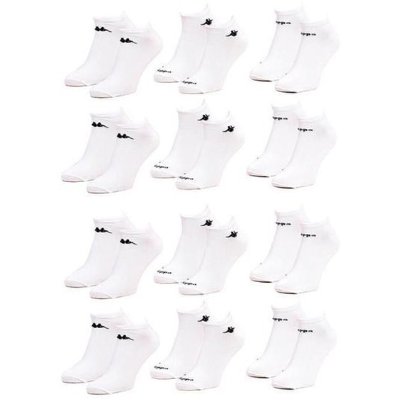 Chaussettes - KAPPA - Socquettes Tiges courtes - Pack de 12 Paires - Pointure 43/46 - Couleurs variées