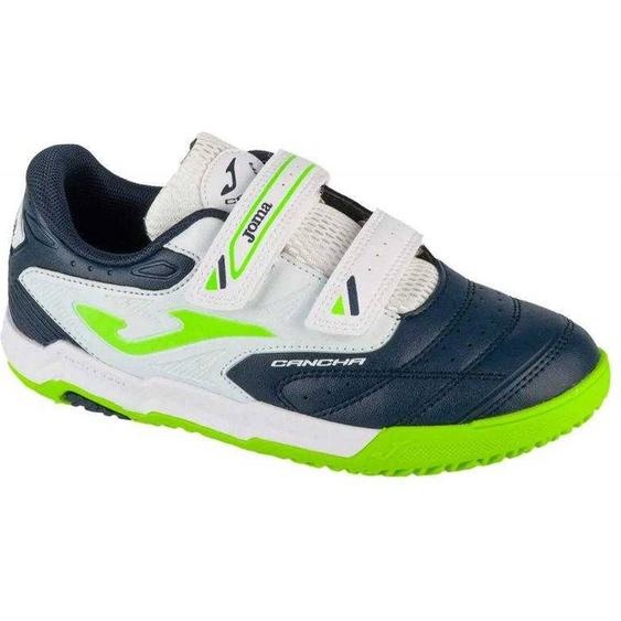 Chaussures De Foot En Salle Cancha Blanc / Bleu Marine / Vert