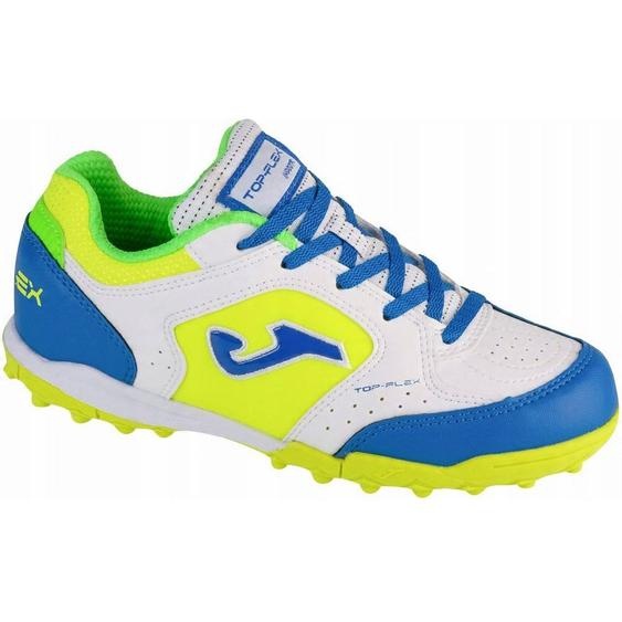 Chaussures De Foot Top Flex Blanc / Vert / Bleu