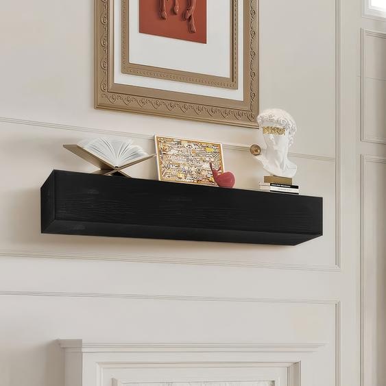 Cheminée Console de cheminée Habillage de cheminée Étagère flottante 122cm Espresso