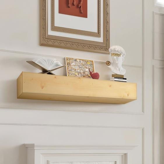 Cheminée Console de cheminée Habillage de cheminée Étagère flottante 152cm Couleur bois