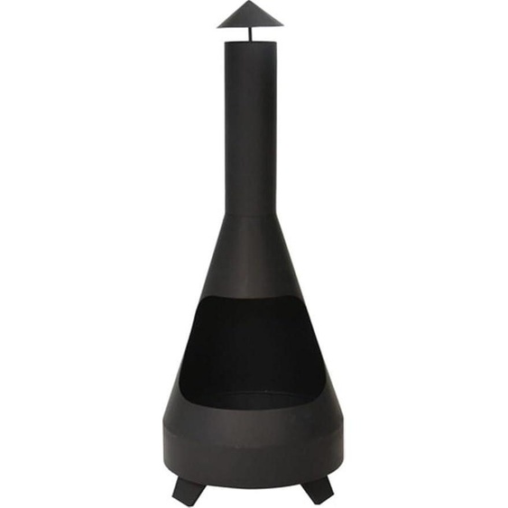 Cheminée de jardin - 40 x 118 cm - Noir