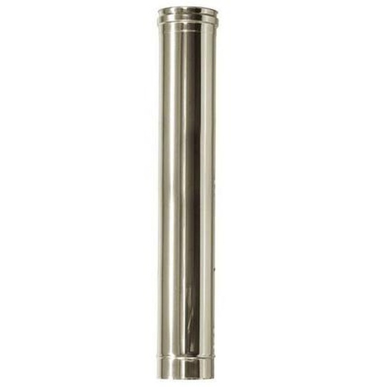 Cheminee double paroi isole inox dn 80/130 l 1 mt