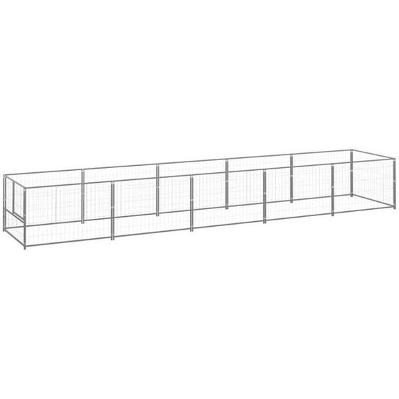 Chenil Argenté 5 m² Acier