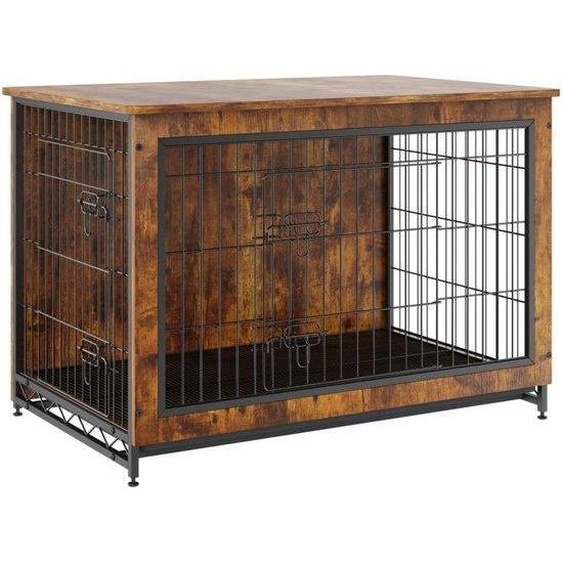 Chenil pour chiens - Table de chenil - Structure en acier robuste - Coussins inclus
