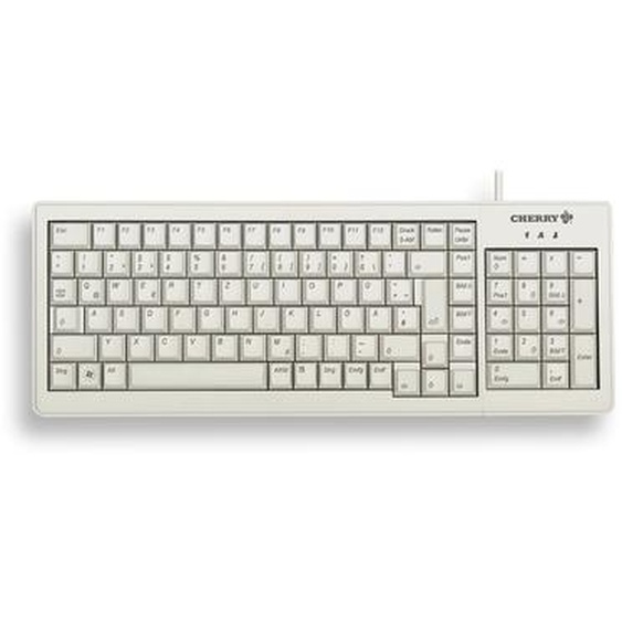 CHERRY XS G84-5200, Standard, Avec fil, USB + PS/2, Clavier mécanique, AZERTY, Gris G84-5200LCMFR-0