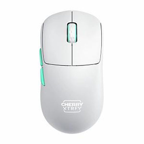 CHERRY XTRFY M68 Wireless, RF sans fil, 26000 DPI, Bleu, Turquoise, Blanc CX-M68W-WHITE