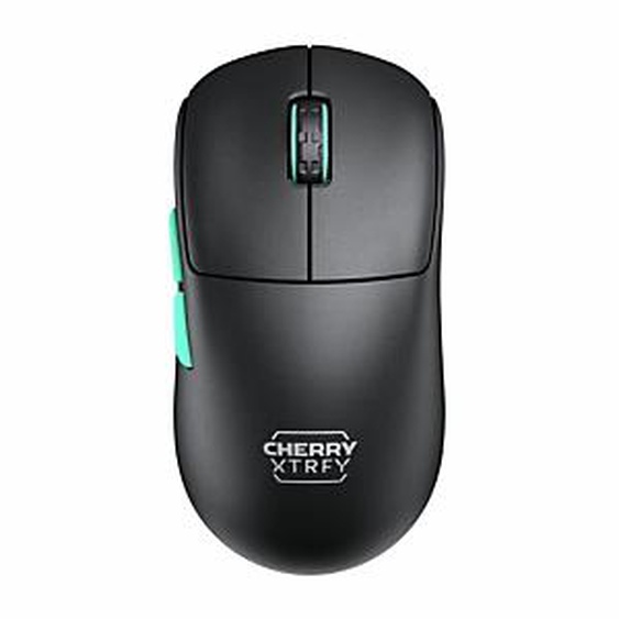 CHERRY XTRFY M68 Wireless, RF sans fil, 26000 DPI, Noir, Turquoise CX-M68W-BLACK