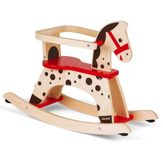 Cheval À Bascule Caramel Rouge