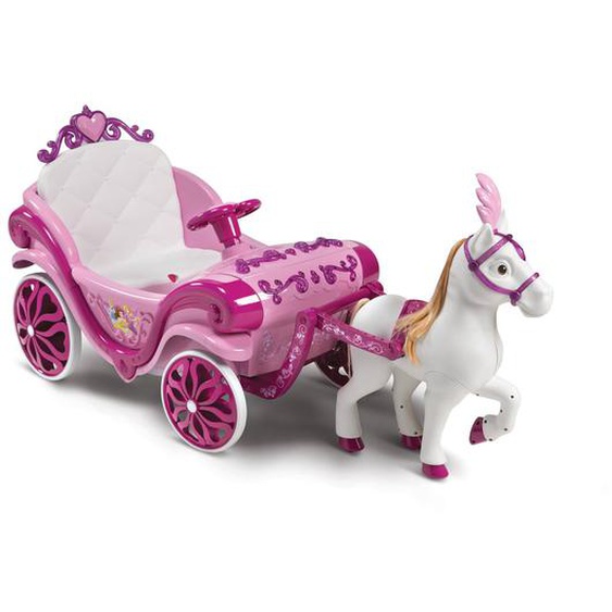 Cheval Et Charrette Électrique Disney Princess Rose