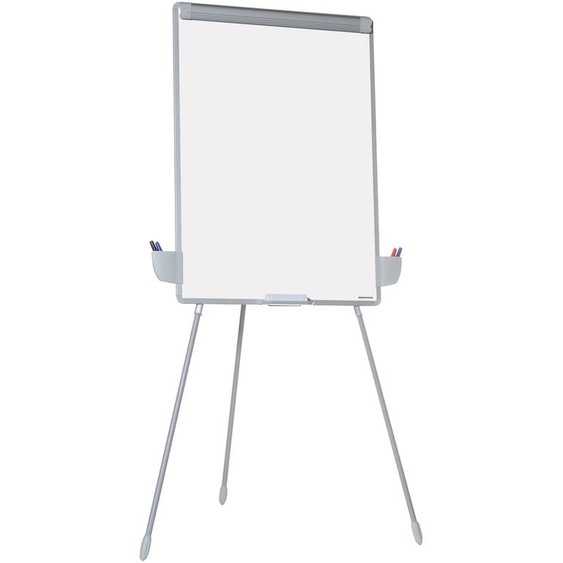 Chevalet de conférence sur trépied 72 X 100 cm hauteur réglable surface laquée magnétique effaçable à sec