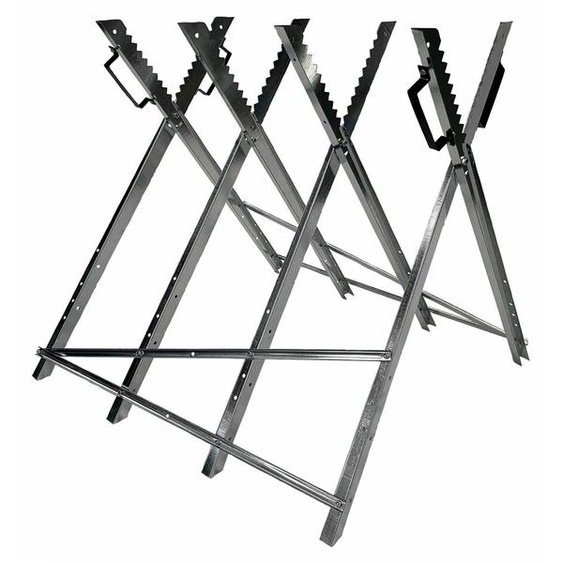 Chevalet en bois, 4 supports, acier, 7,1 kg