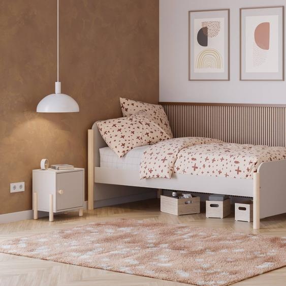 Chevet Enfant 1 Tiroir - Gamme Daphné Crème