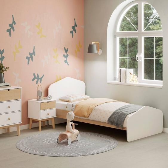 Chevet Enfant 2 Tiroirs - Gamme Léonie Blanc