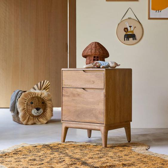 Chevet Enfant En Bois De Manguier Massif Gabrielle Marron