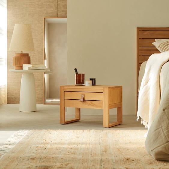 Chevet Enfant En Bois De Teck Minimalys Naturel