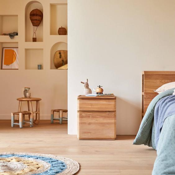 Chevet Enfant En Bois De Teck Nino Naturel
