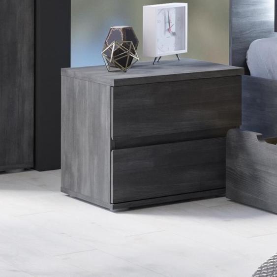 Chevet - MEBLOSIEK - Togo - 2 tiroirs - Gris - Contemporain - Design