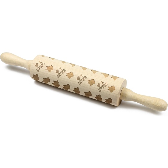 Chien de berger australien - rouleau à motif chien, rouleau à pâtisserie et céramique, cadeau pour pâtissiers de la marque Art-Dog