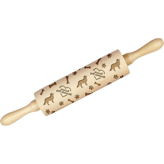 Chien de berger bernois - rouleau à pâtisserie avec chien, décoration de biscuits à laide dun rouleau à motifs, cadeau pour la marque de céramique Art-Dog