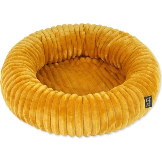 Chien Fantasy Stripe rond moutarde 70cm