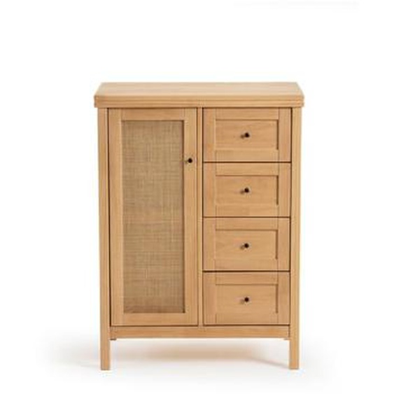 Chiffonnier 1 porte 4 tiroirs Gabin