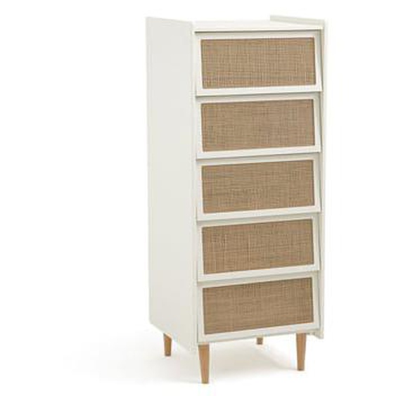 Chiffonnier 5 tiroirs en cannage, Taga
