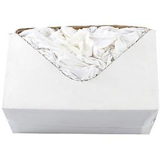 Chiffons textile blanc optique, la boîte de 10 kg