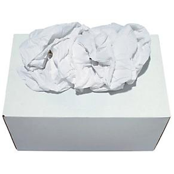 Chiffons textile blanc supérieur, la boîte de 10 kg